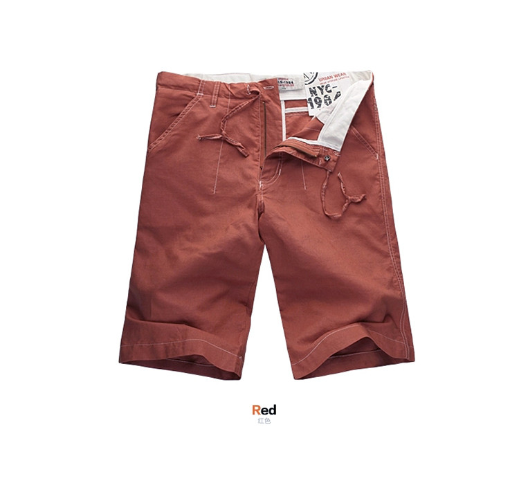 VaLS2014<em>夏季</em>新品男士<em>韩</em>板棉麻<em>短裤</em> 直筒修身