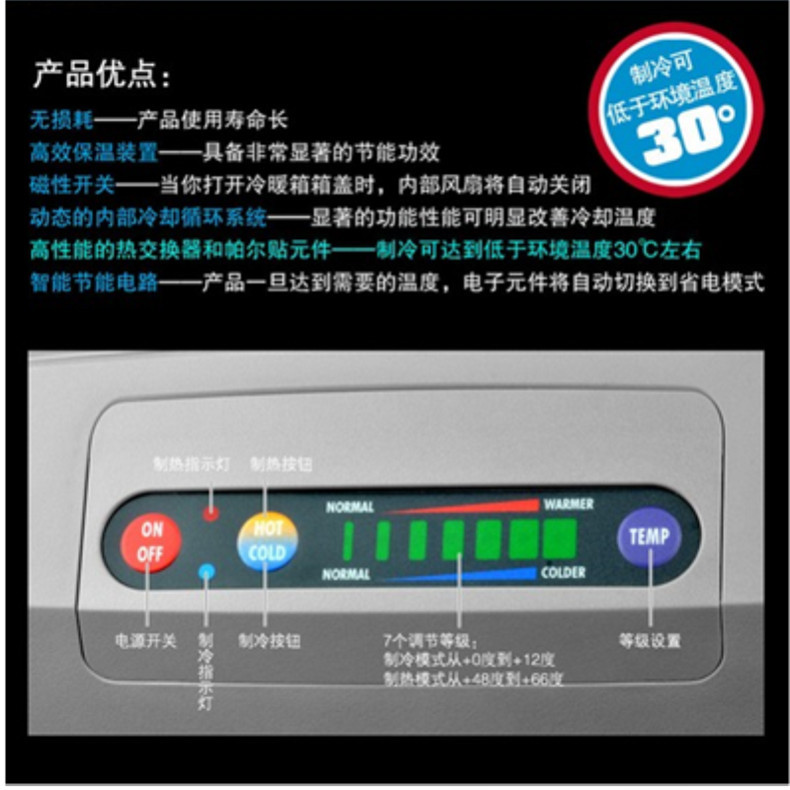 美固tc21车载冷热箱【车用冰箱】 21升车载冰箱 汽车冰箱 0度系列制冷