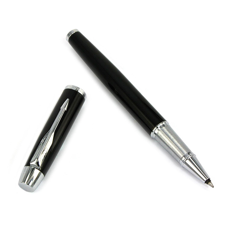 PARKER 派克 IM系列纯黑丽雅白夹宝珠笔(签字