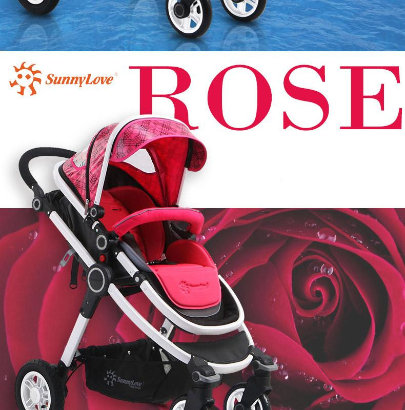 Sunnylove欧式高景观婴儿推车BW-08 熏衣草 单