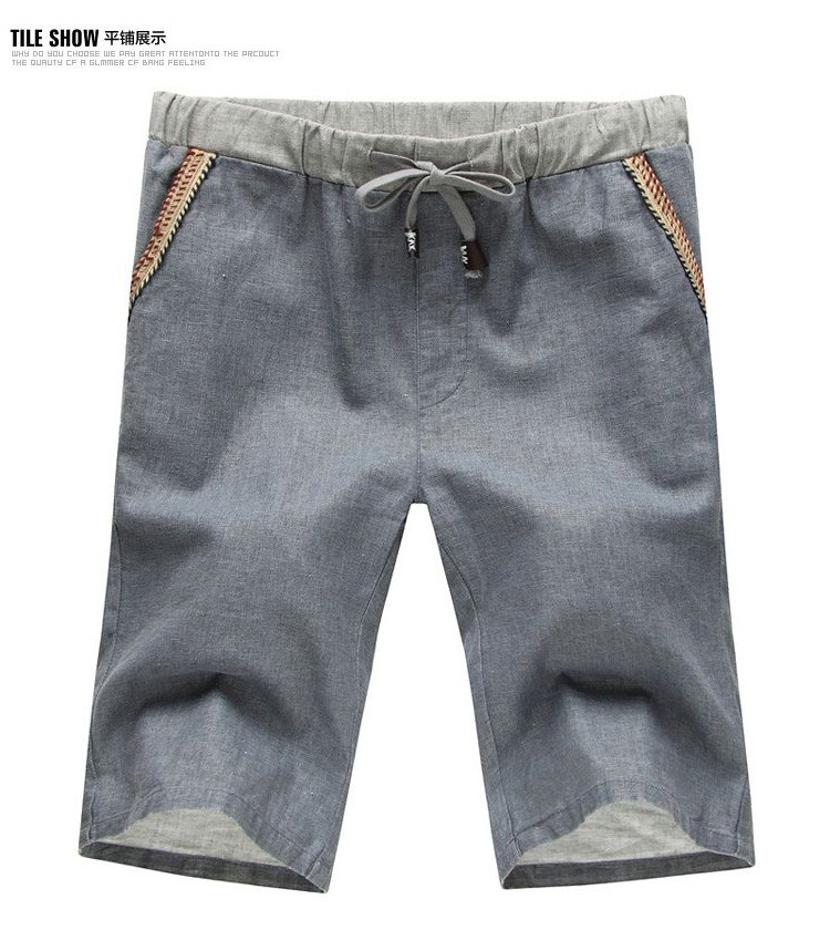 <em>麻短裤男款</em>哪种好 <em>麻短裤 男款</em> 亚麻牌子同款
