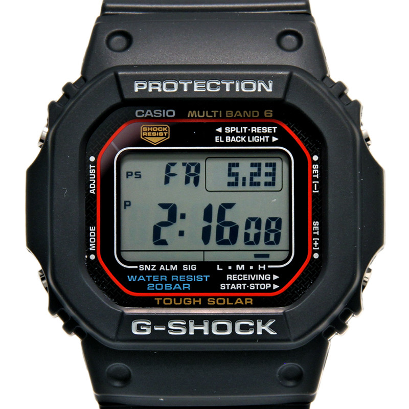 卡西欧casio g-shock系列gwm5610-1jf太阳能六局电波运动表黑色