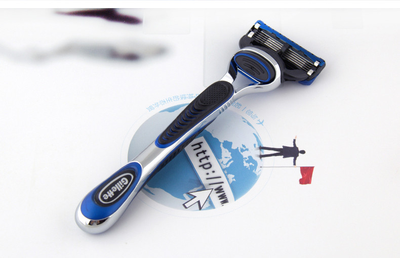 正品吉列锋隐超顺手动剃须刀 5层德国进口刀片