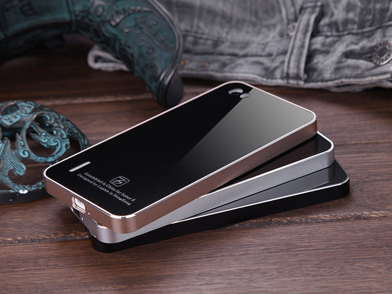 华为honor荣耀6手机保护壳 金属边框钢化玻璃