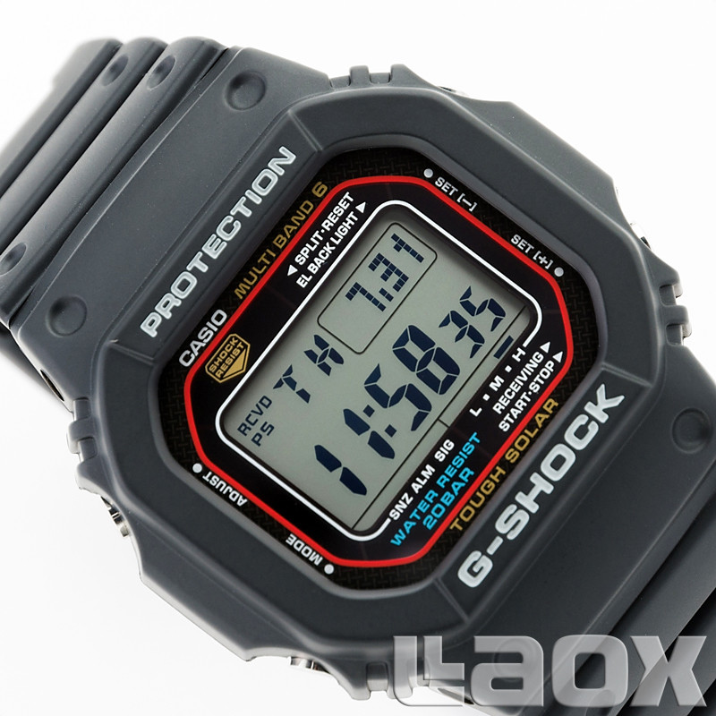 日本直邮 卡西欧casio g-shock系列gwm5610-1jf太阳能六局电波运动表