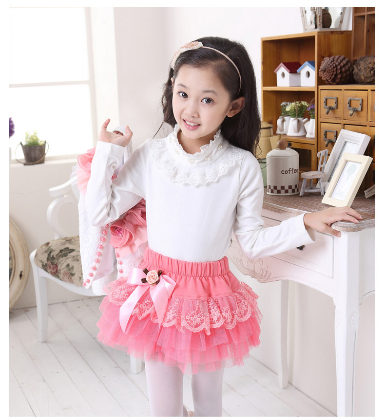 2014新款女童秋装套装 韩版儿童长袖T恤时尚