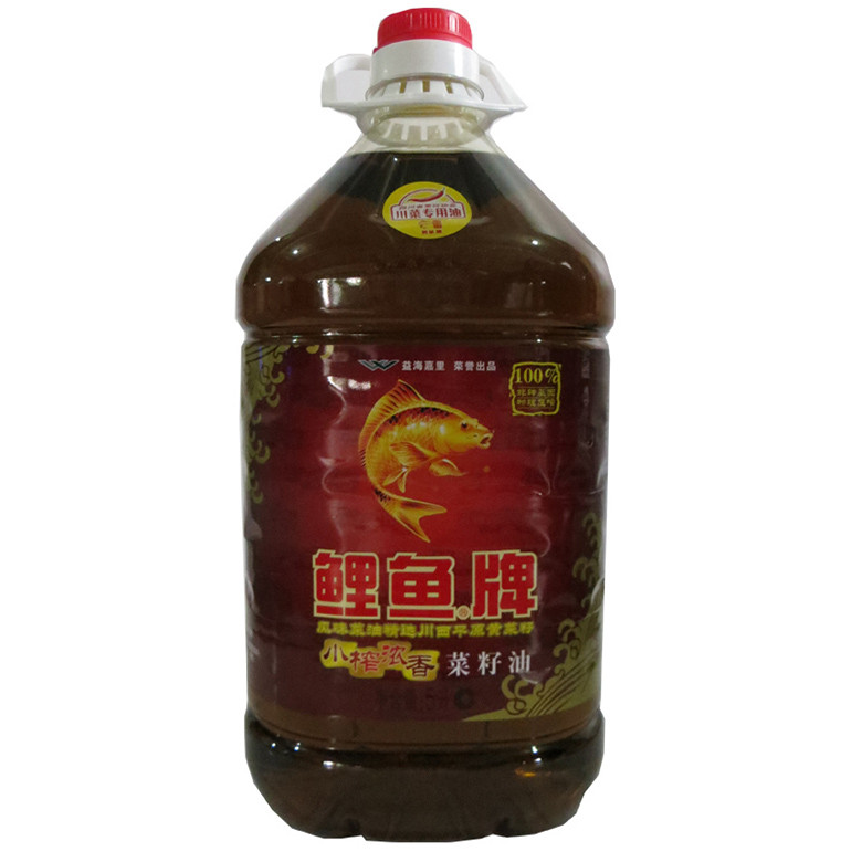 鲤鱼小榨浓香菜籽油5l
