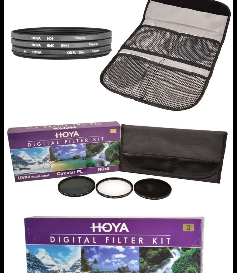 保谷（HOYA） 52mm KIT UV滤镜 CPL偏振镜 NDX8减光镜 滤镜套装