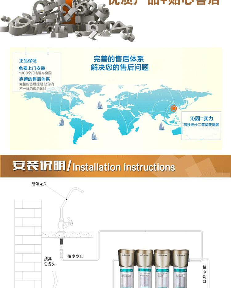 沁园超滤花布净水器QG-MU-04B沁园(QINYUATC烂花布,TR烂花布,CVC针织烂家用图片