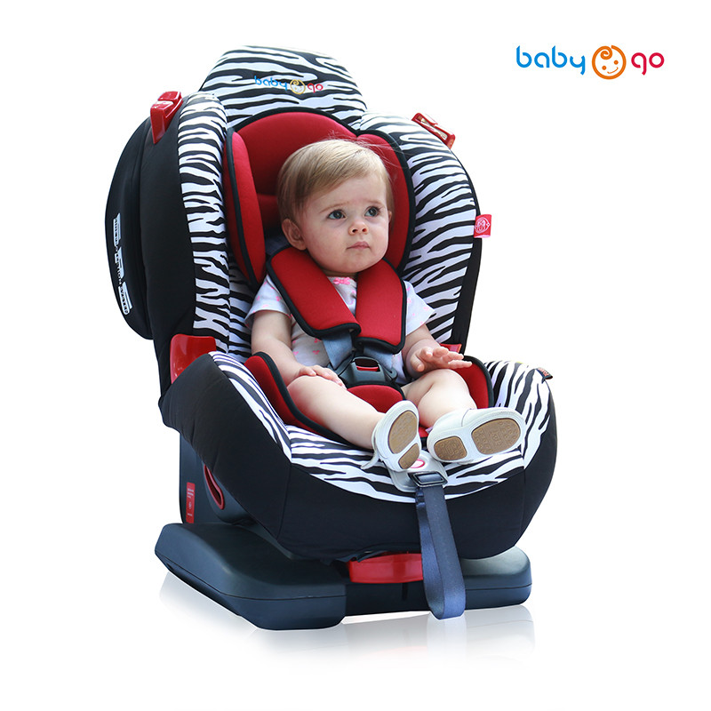 英国babygo 儿童安全座椅 克拉特 适合9-36kgISOFIX接口（约9个月-6岁） 卡迪夫斑马