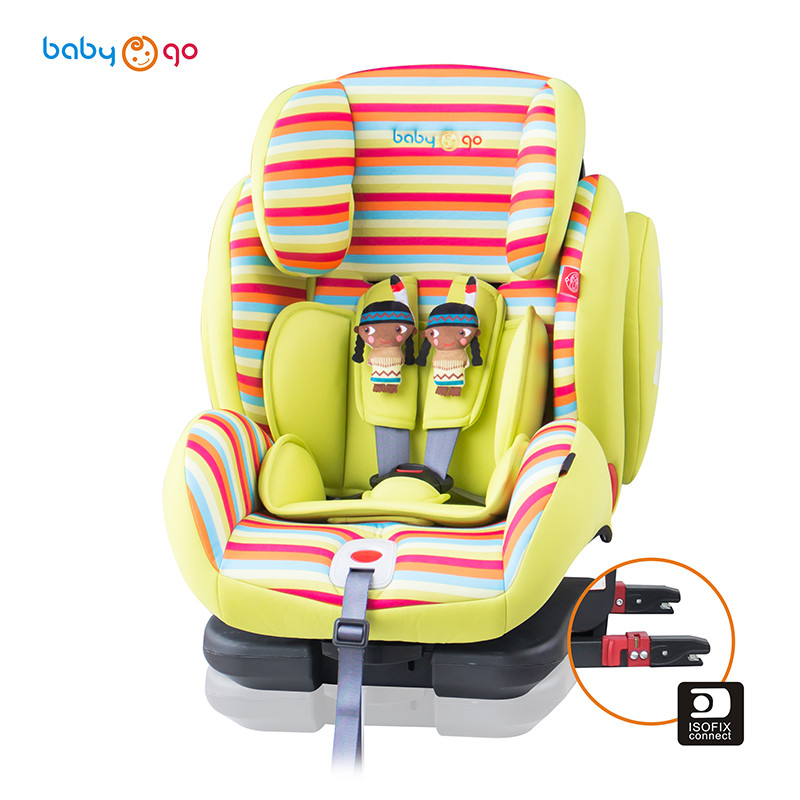英国babygo 源自英国 儿童安全座椅isofix 领航员 适合9-36kg ISOFIX接口（约9个月-12岁） 卡迪尔斑马