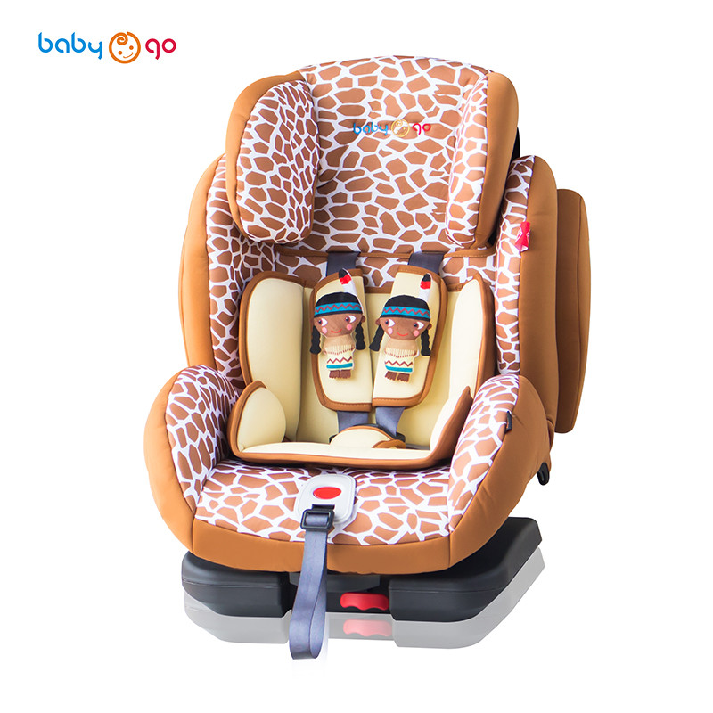 英国babygo 源自英国 儿童安全座椅 领航员 适合9-36kg安全带固定（约9个月-12岁） 长颈鹿