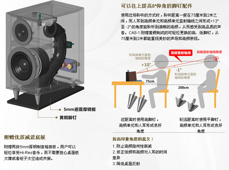 索尼（SONY）CAS-1高保真音响组件桌面微HIFI系统DSD音箱国行usb蓝牙 木纹色