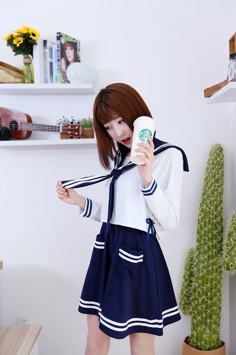 mtinycosplay英伦学院派jk制服学院风学生服装水手服春夏校服海军套装