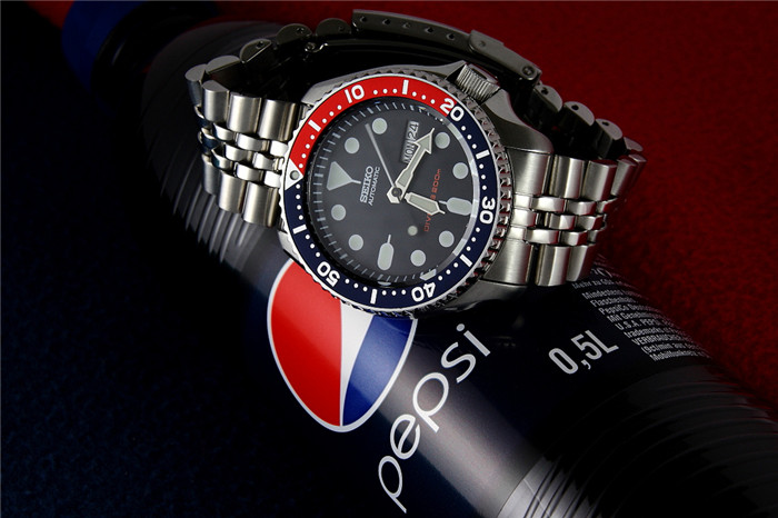 苏宁国际seiko精工【美国直邮正品】skx009j1 红蓝可乐圈机械男水鬼