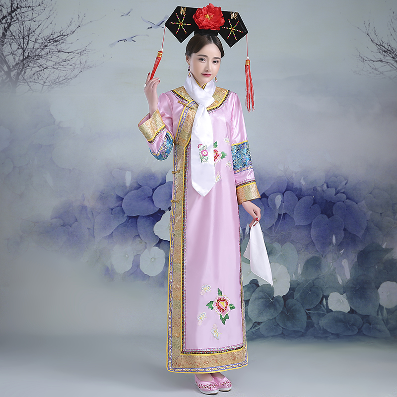 ctrlcity公主古装清朝还珠格格汉服古代宫锁珠帘旗服女装满族宫廷服装