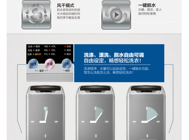 【双成电器品牌旗舰店】小天鹅洗衣机TB55-8