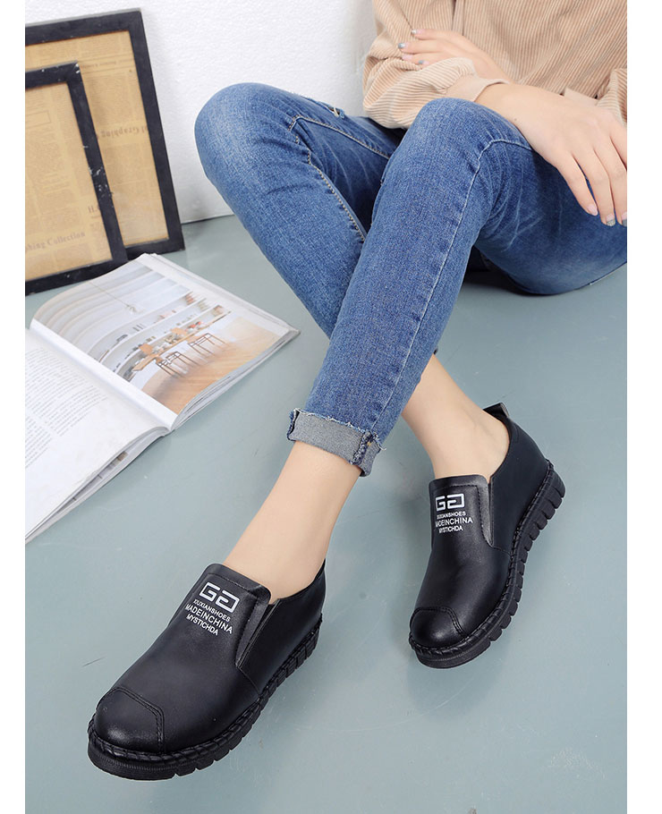 2017春季新款妈妈鞋单鞋休闲豆豆鞋女防滑孕