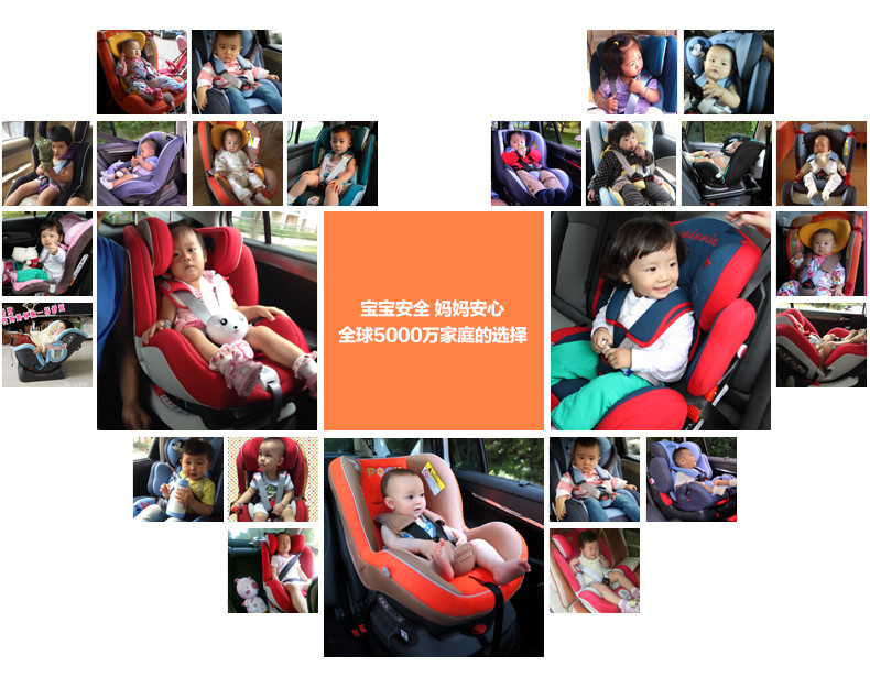 Babyfirst海王盾舰队R501A汽车儿童安全座椅I，II，III/适合9-36kg（约9个月-12岁） 紫金黑