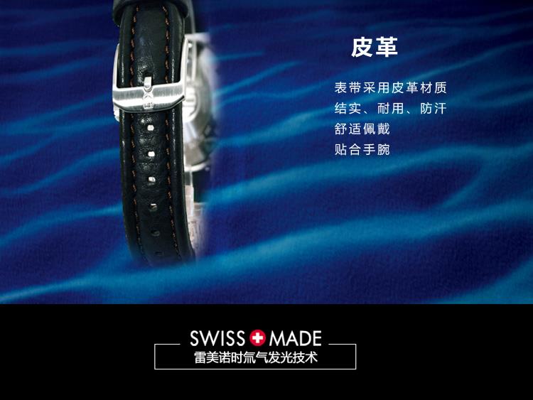 雷美诺时（Luminox）手表 瑞士军表海系列防水自发夜光运动男表A.6265 黑