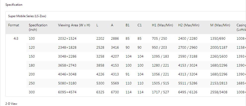 grandview 美视 幕布 16:9 快速折叠幕 150寸 背
