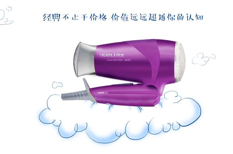 月立(yueli) HD-051V家用电吹风 紫色 月立电吹