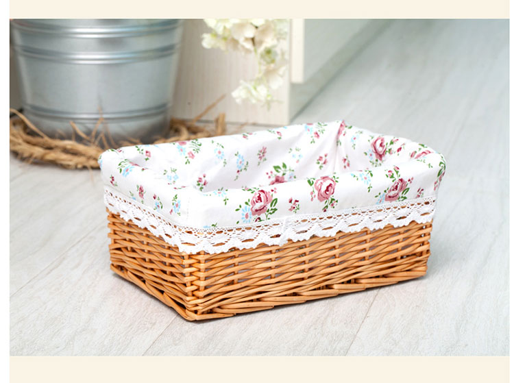 收纳筐藤编储物盒脏衣服篮桌面厨房零食杂物筐