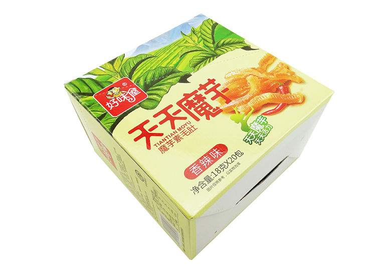 好味屋 魔芋素毛肚 老坛酸菜味 18g×20包 盒装休闲办素食零食 香辣