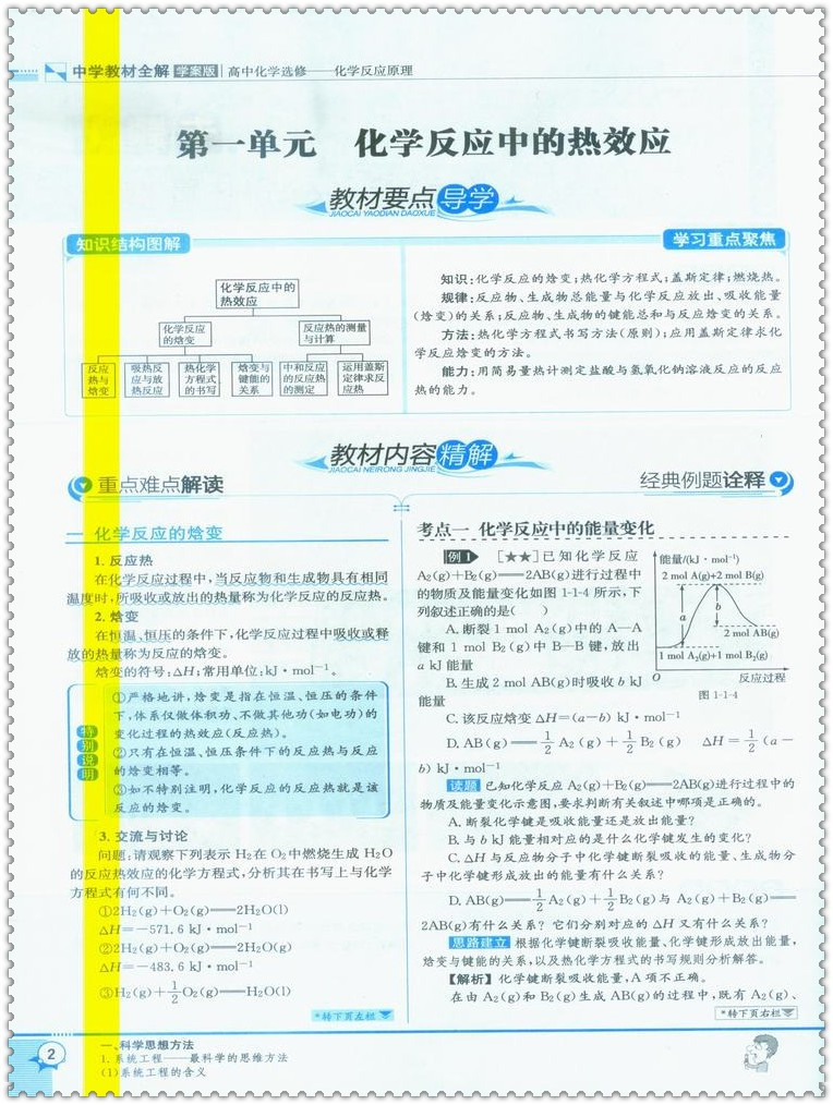 《16中学教材全解 高中生高二2年级化学选修4