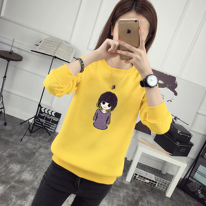 少女装秋衣外穿卫衣女春秋季宽松打底衫长袖恤