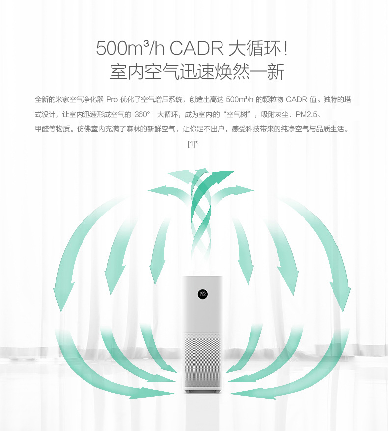 小米（MI）米家空气净化器Pro AC-M3-CA