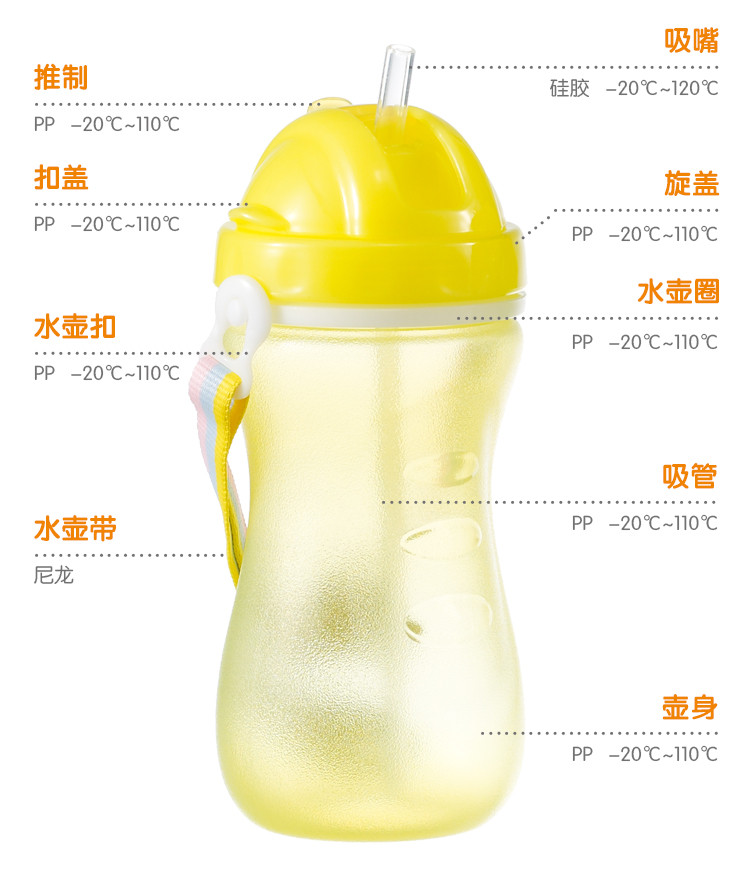 日康易握便携水壶(430ml) RK-3418