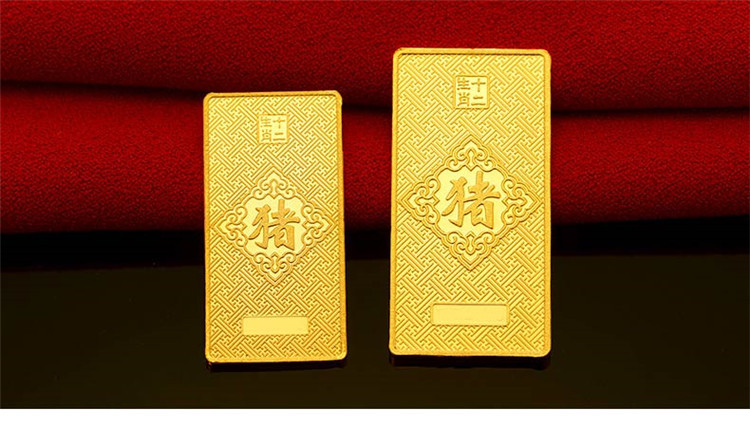 周大生 十二生肖投资金条 投资黄金金砖 保值黄