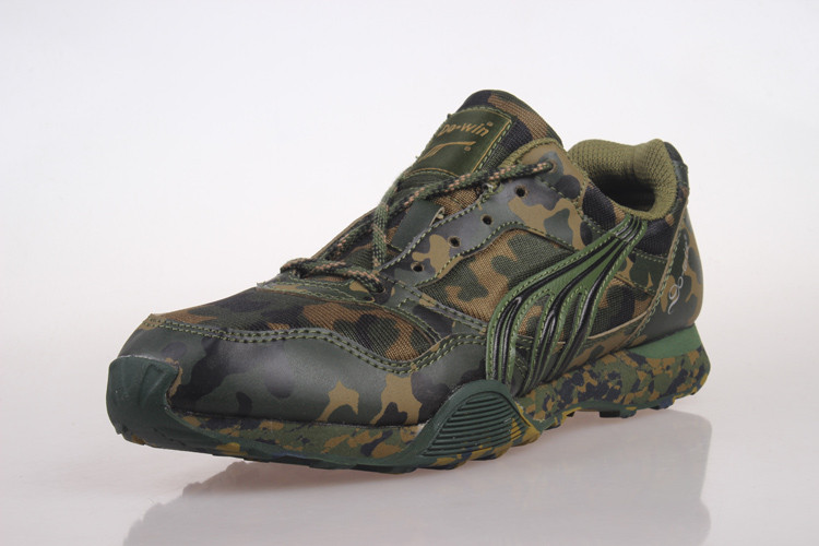多威 5112 部队训练 加厚 运动 军训迷彩 跑步鞋