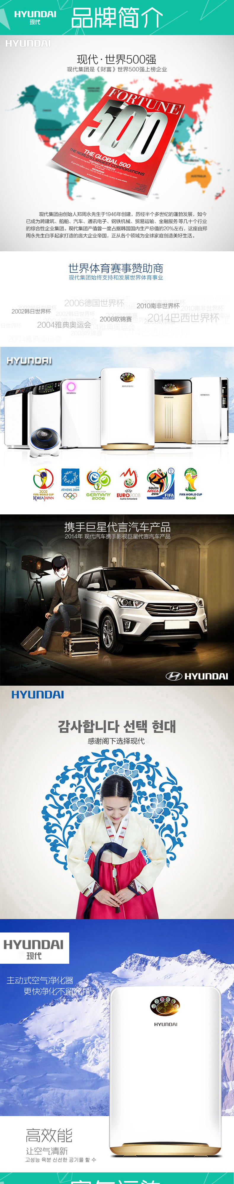 现代(HYUNDAI)空气净化器KJ180F-HD08A