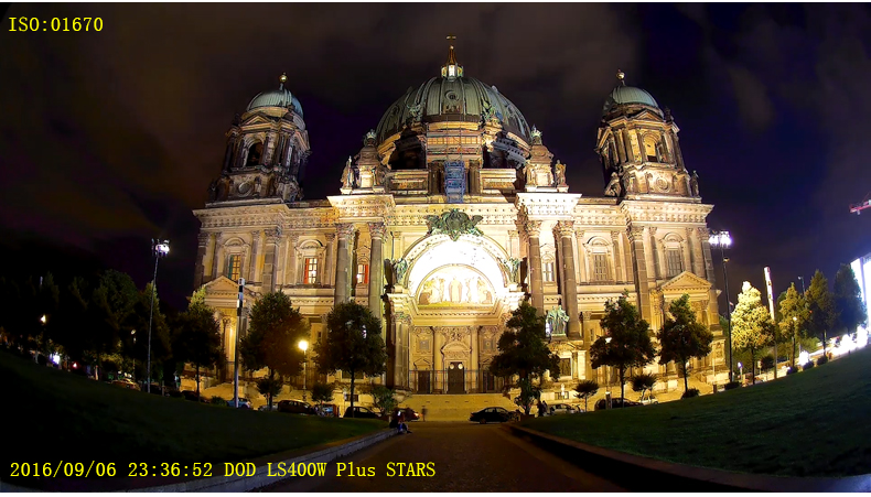 DOD行车记录仪LS400W Plus Stars萤光夜视1080P高清广角停车监控