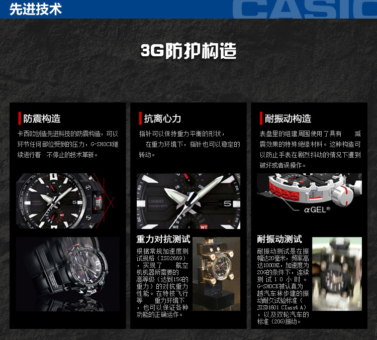 卡西欧(CASIO)手表 G-SHOCK系列丛林迷彩金字户外运动男表GA-100CF-1A9 黑色