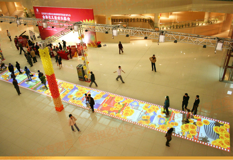 【欧赢投影仪专营店投影仪】互动投影 互动融