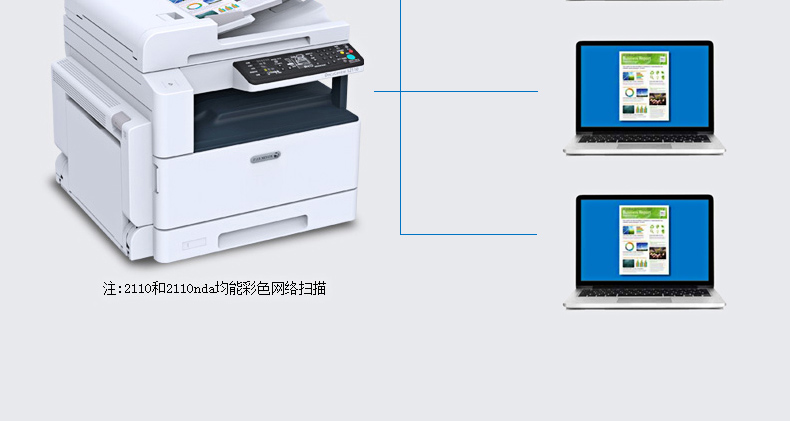 富士施乐 dc s2110nda 黑白激光数码复印机