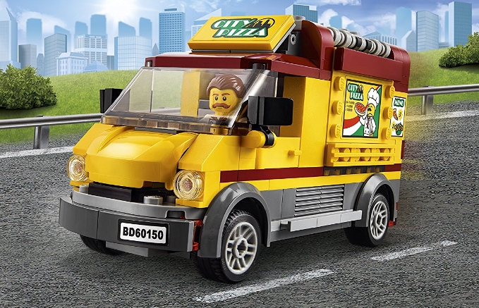 lego 乐高 城市系列 比萨外卖面包车 60150 249颗粒 塑料积木玩具 5