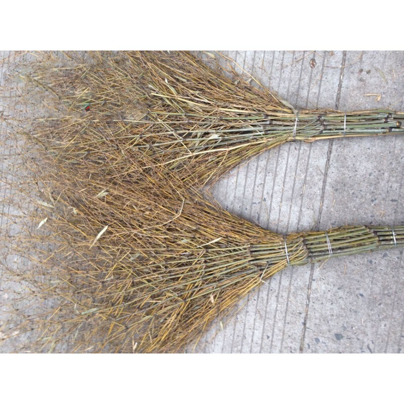 天然竹子古达扫把长柄杆扫埽手工抖音 带竹杆柄竹扫把