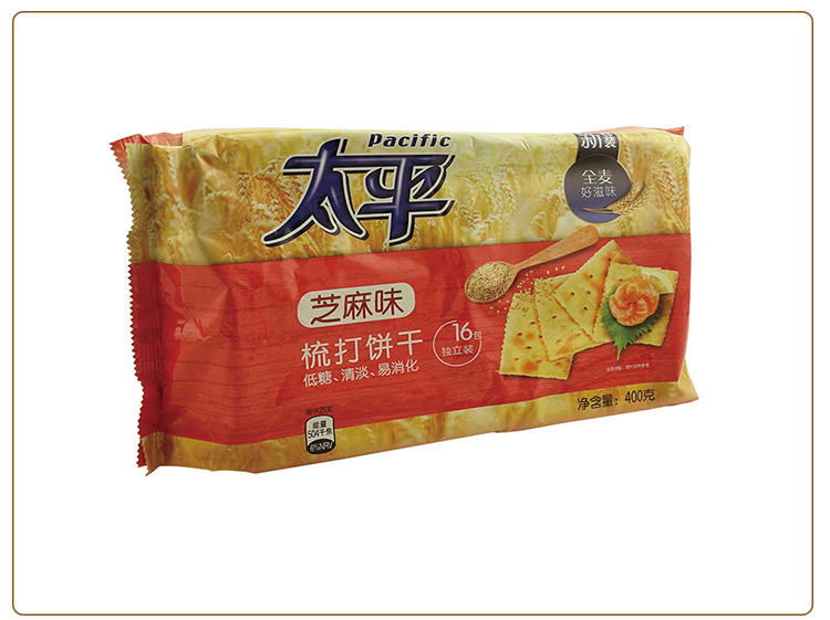 太平 梳打饼 芝麻味 400g 苏打饼干咸味饼干零食