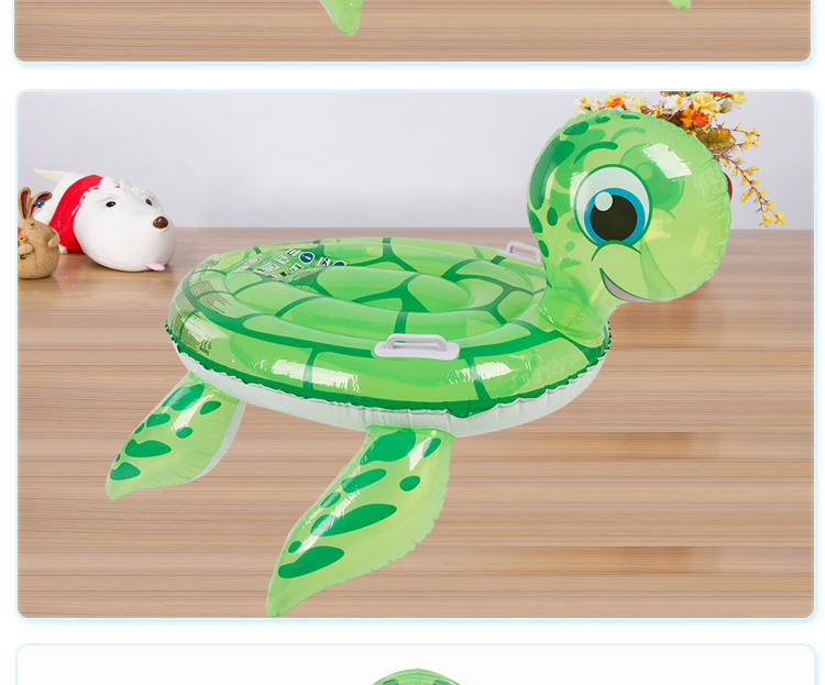 百威 Bestway 儿童充气小动物乌龟坐骑水上游玩41041