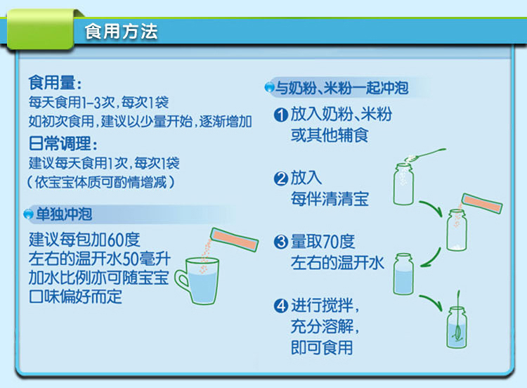 每伴清清宝优+系列冰糖雪梨味2段160克