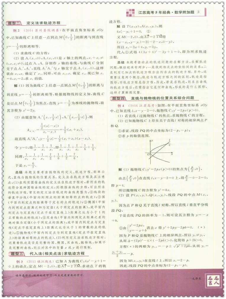 《2017江苏高考5年经典 数学附加题 恩波教育