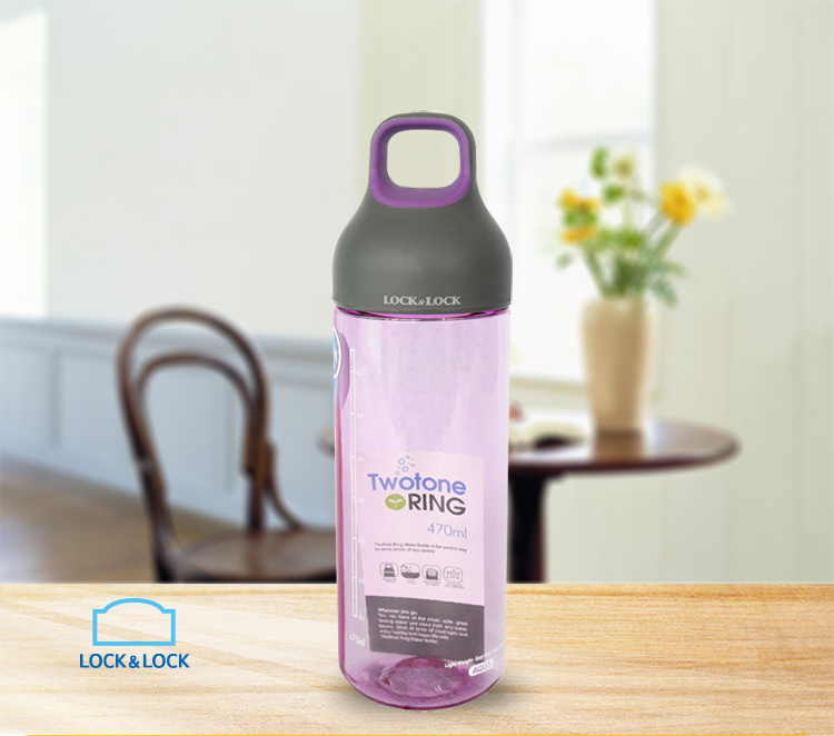 乐扣乐扣（lock&lock）塑料水杯 HLC832 530ml 紫色