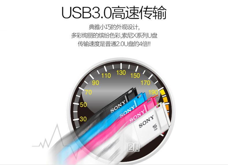 索尼(SONY)USB闪存盘USM32X/B2（黑色）