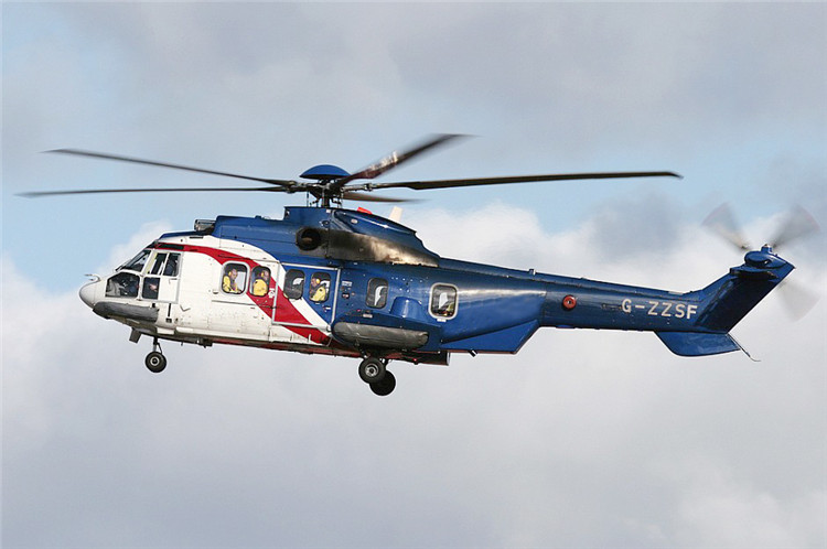 直升机空客h225侧面图