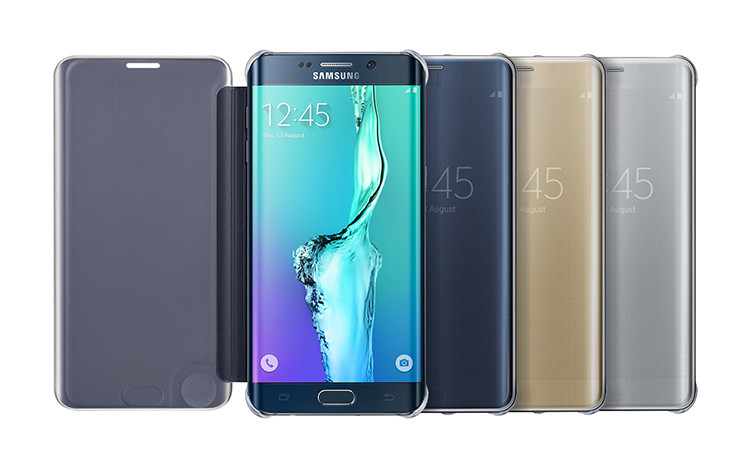 三星S6 Edge+原装皮套 G9280镜面手机壳手机