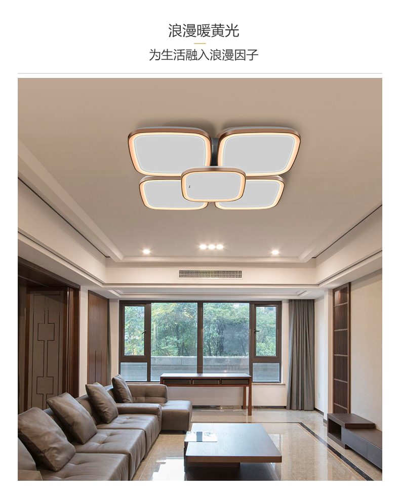 公牛照明led吸顶灯简约现代大气客厅灯家用餐厅灯品轩简约现代